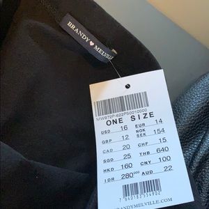 Brand new brandy Melville black biker shorts